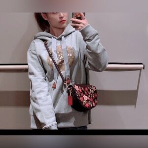 Coach Ellen‎ Crossbody Bag with Daisy Appliqué Genuine Leather Stylish Shoulder